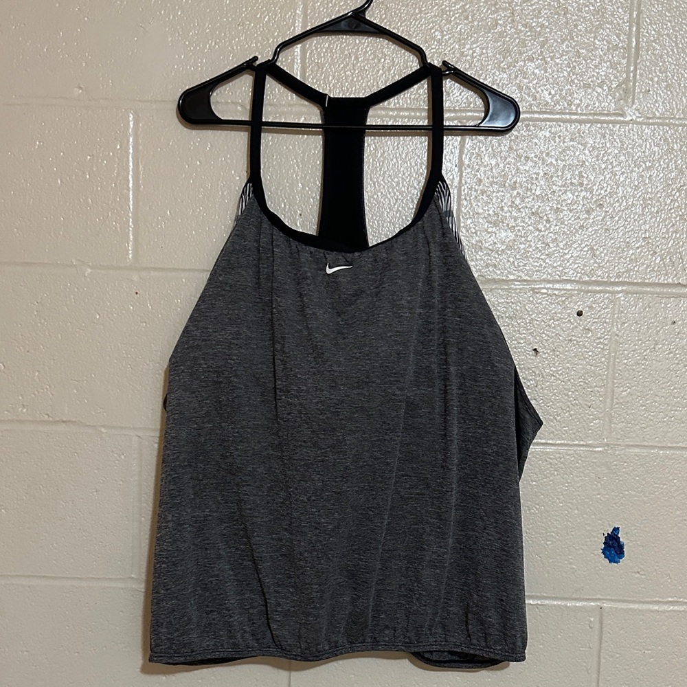 Nike Charcoal SwimTankini and skort bottoms